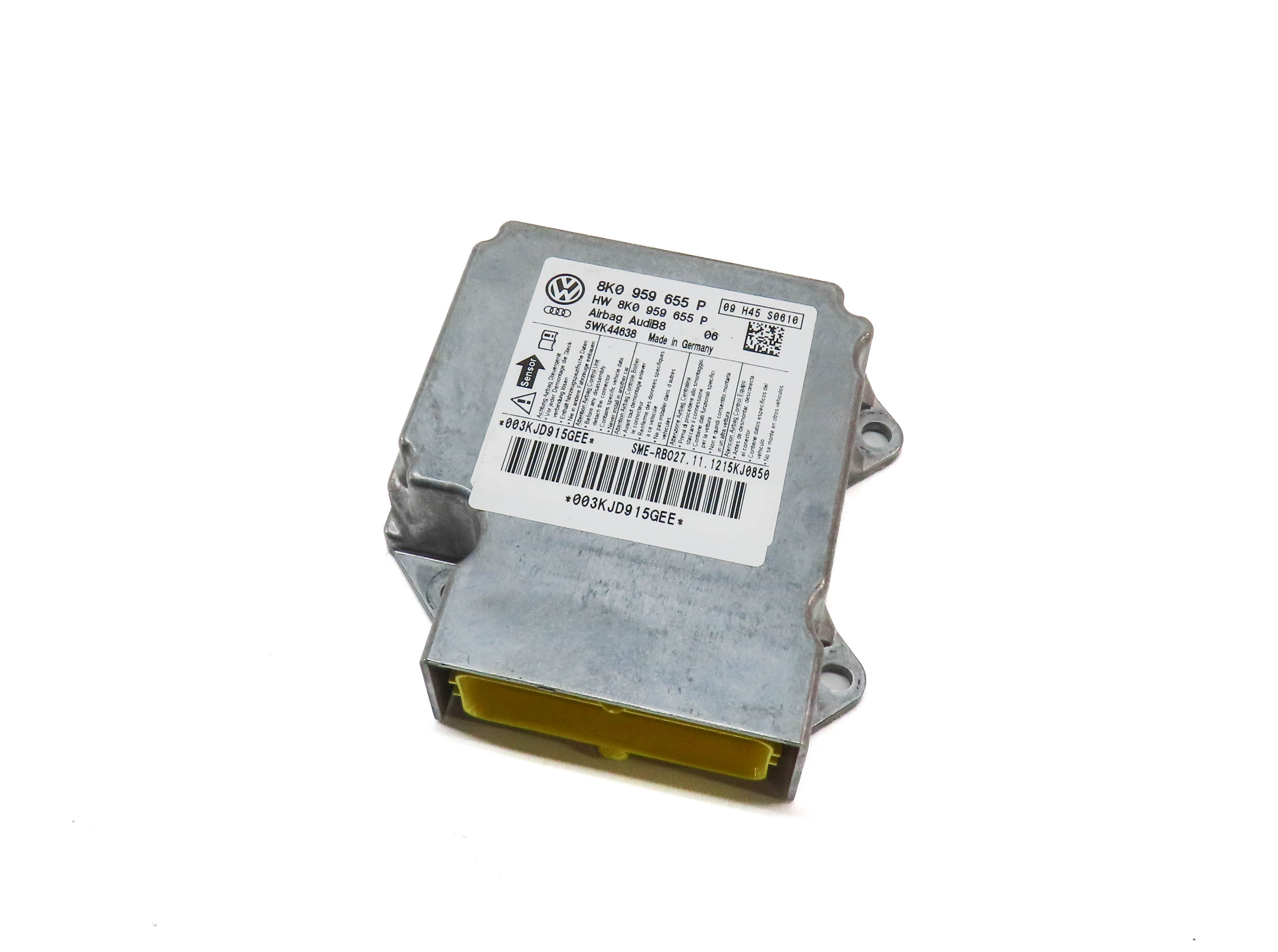 2013-2015 AUDI A4 A5 S4 S5 RS5 (B8 8K 8T) SRS BAG CONTROL MODULE — exact item pictured